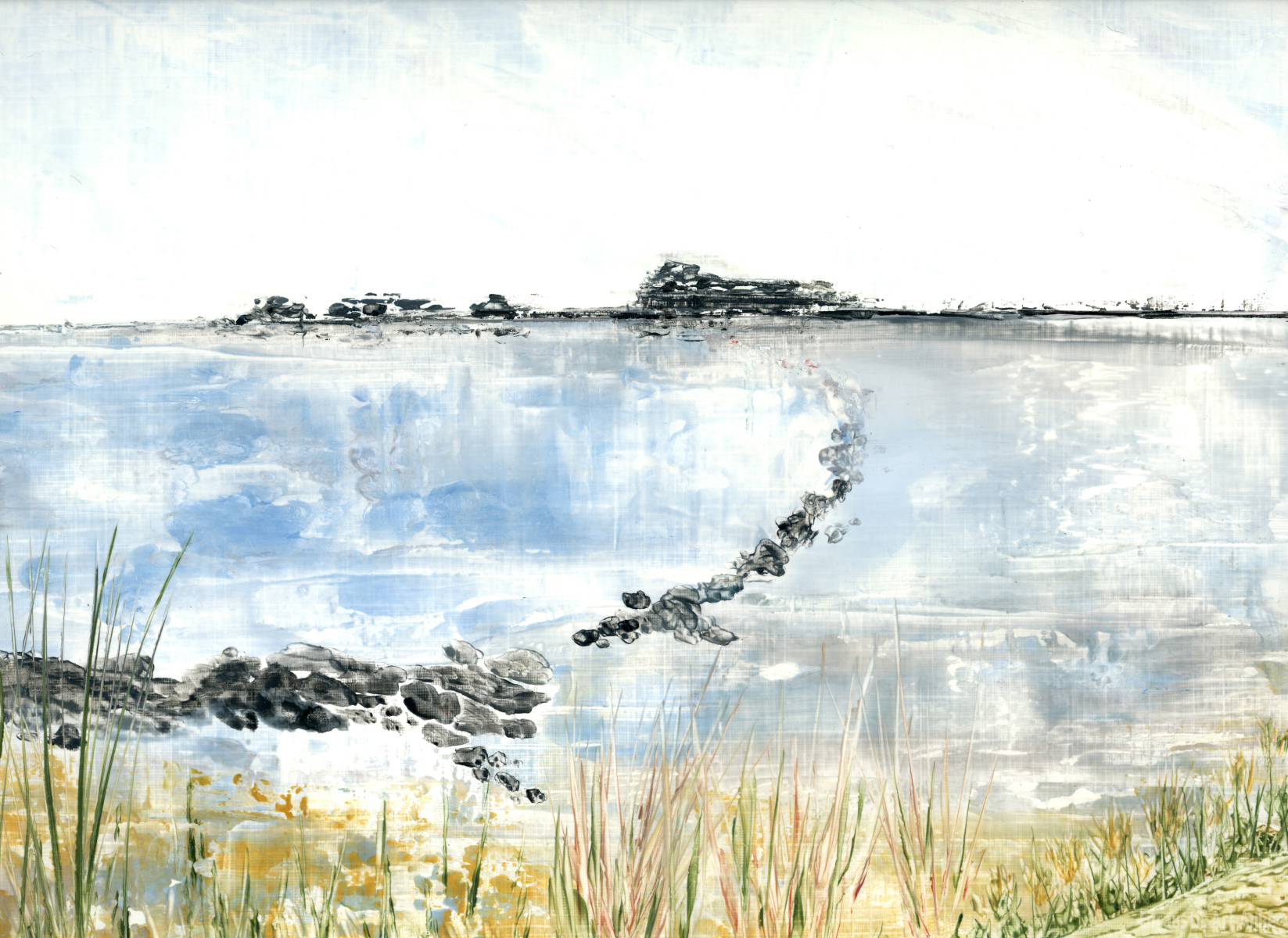 Acrylpapier-ruhige-Meeresbucht-32x24-03-2026